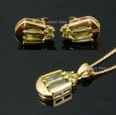 Colar Brinco Folheado a Ouro 18K Perodit Cod 522